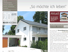 Tablet Screenshot of holzbau-maier.de